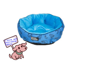 Comfortable Pet Bed with Antimicrobial Fabric Material