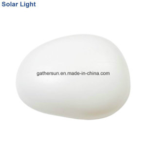 Solar Outdoor Landscape Light with Cobblestone Shape